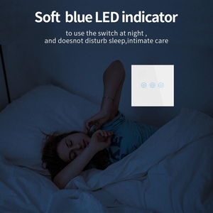 SLS 3 Gang interrupteur mural tactile EU blanc/noir/or Zigbee télé<span class=keywords><strong>commande</strong></span> fonctionne Alexa Google Home Yandex Max 10A courant 250V - Product Image 5