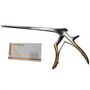 ชุดเครื่องมือผ่าตัดกระดูกสันหลังแบบงอนขึ้น 45 องศา ยี่ห้อ Bisons Wholesale Kerrison Rongeur ขนาด 8 นิ้ว 5 ชิ้น ขนาด 1 มม.-5 มม. สีทอง ทำจากสแตนเลส - Product Image 1