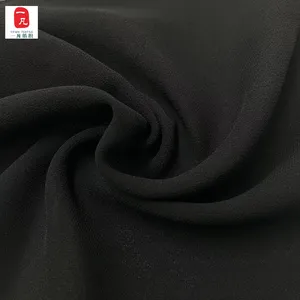 75D Black pearl Chiffon 28 twist chiffon dress breathable light chiffon bead fabric