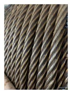 חבל תיל פלדה מגולוונת מחיר כבל ימי 6 x36 חוט להניף 50mm - Product Image 3