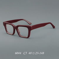Lunettes de lecture en acétate faites à la main, monture carrée, design de marque de luxe pour hommes, monture de lunettes pour femmes, design rétro