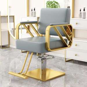 Chaise de barbier dorée, mobilier de salon, vente chaude, style moderne, chaise de coupe de cheveux dédiée au salon de coiffure, SPA - Product Image 6