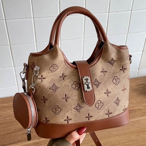 2026 New Retro Embroidery Ladies Handbag Multi-use Crossbody Bag With <b>Small</b> Round <b>Purse</b> Fashion Daily Women Shoulder Tote Bag - Product Image 1