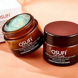 Envase Redondo de Vidrio Negro para Crema Facial Humectante, Blanqueadora y Nutritiva a Prueba de Luz - Product Image 4