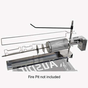 Asador Giratorio Portátil Multifuncional de Acero Inoxidable para Barbacoa <span class=keywords><strong>al</strong></span> Aire Libre - Auspit Gold - Product Image 1