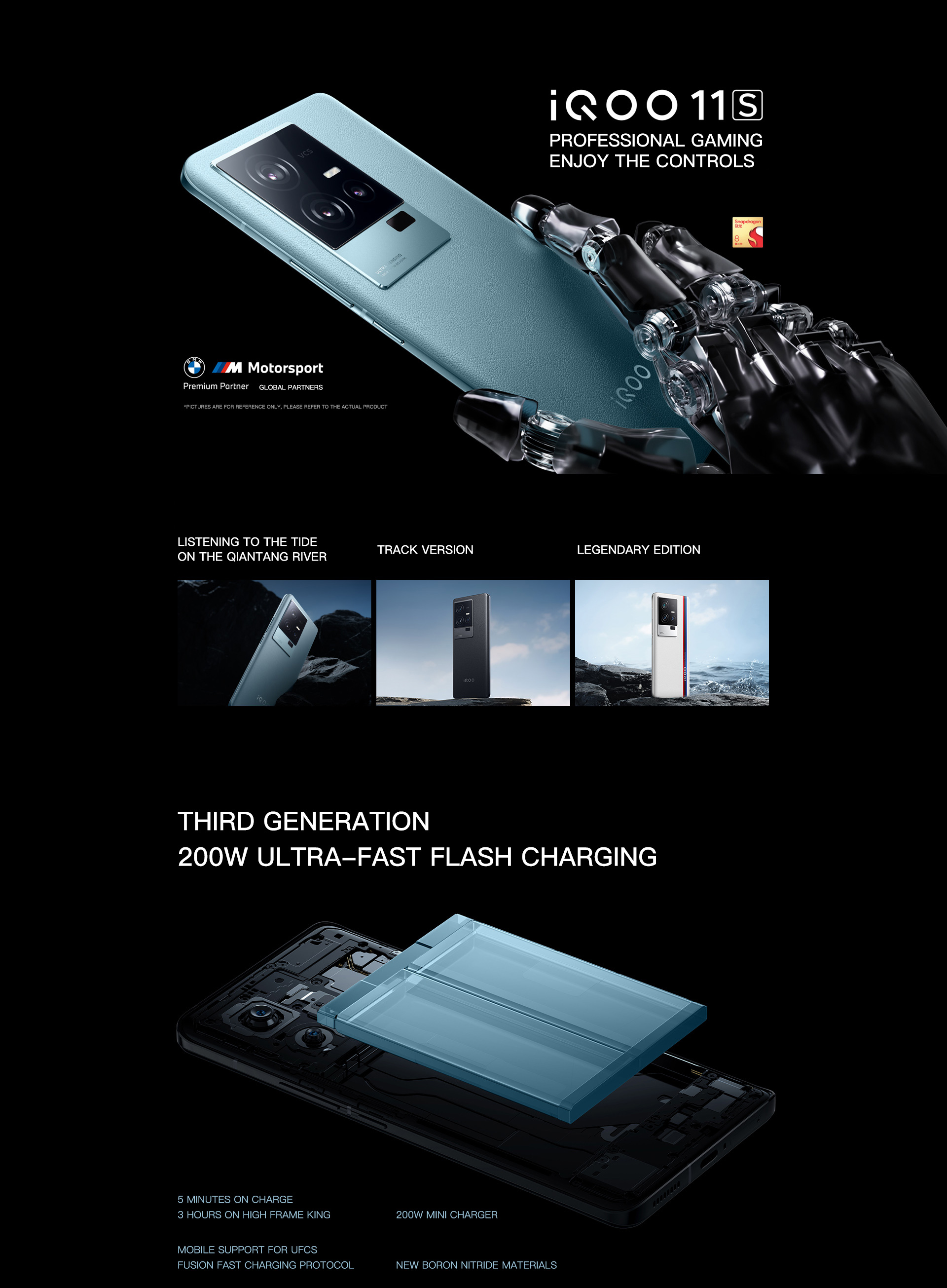 Original Vivo Iqoo 11s Iqoo 11s 5g Mobile Phone 6.78 Inch Amoled
