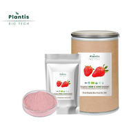 Extrait de fraise, poudre de jus de fraise hautement soluble dans l'eau