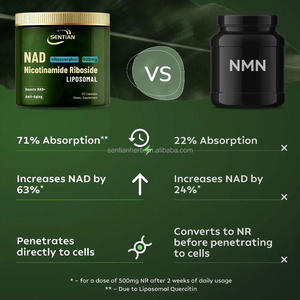 OEM Venta Caliente NAD Nicotinamida Ribósido Cápsulas Resveratrol NAD + Cápsula Liposomal Mononucleótido Ácido Nicotínico Precio - Product Image 5