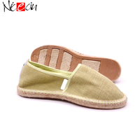 Nicecin plate-forme femmes semelles Femme personnalisé dames toile Espadrille à la main fille Espadrilles