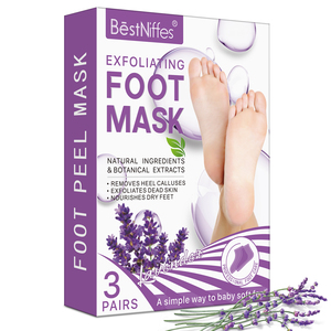 Mascarillas Hidratantes <span class=keywords><strong>para</strong></span> Pies BestNiffes al por Mayor, Mascarilla Exfoliante de Lavanda <span class=keywords><strong>para</strong></span> Pies con Piel Muerta, Entrega Rápida en 1-3 Días - Product Image 1