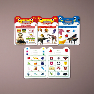 48/96s مجموعة كتب تعليمية متعددة الوظائف من بولي كلوريد الفينيل حلقة مزدوجة ملزمة للأطفال كتاب تعليمي أول كتاب كبير ABC أشكال الألوان - Product Image 6