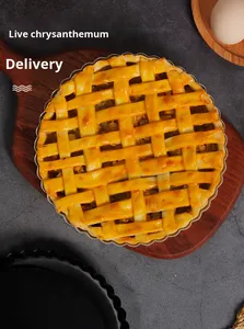 กระทะทาร์ตขนาด8นิ้วกระทะสำหรับใช้ในครัวที่บ้าน3.75In ผลิตภัณฑ์พาย<span class=keywords><strong>ไข่</strong></span>คัสตาร์ดกระทะเหล็กไม่ติดกระทะขนาด9นิ้ว - Product Image 3