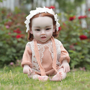 ตุ๊กตาซิลิโคนนุ่มเหมือนจริง ขนาด 45 ซม. 18 นิ้ว ดื่มน้ำได้ โครงสร้างซิลิโคนทั้งตัว น้ำหนัก 2.76 กก. สำหรับเด็กแรกเกิดเพศหญิง - Product Image 2