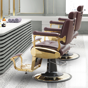 Salon de coiffure équipement de salon de coiffure chaises de cheveux de coupe antique chaises de rasage rétro - Product Image 3