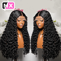 Perruque 100% Cheveux Humains Bruts Birmans Bouclés, Sans Colle, Lace Frontale HD 13x4 13x6 Pré-Pluckée pour Femmes Noires