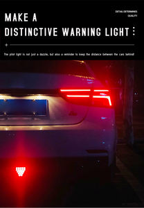 A80 gran oferta DC12V LED Auto señal lámpara roja marcha atrás parada Flash advertencia luces antiniebla nuevo triángulo coche freno cola piloto Luz - Product Image 5