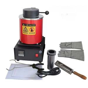 Fourneau de fusion à creuset de 1/2/3 kg avec filet de protection pour l'affinage de l'or, de l'argent, du cuivre et de l'aluminium - Product Image 5