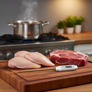 เครื่องวัดอุณหภูมิเนื้อแบบดิจิตอลอ่านค่าได้ทันที 1.7x2x20.5 ซม. สำหรับการปรุงอาหารเนื้อสัตว์และสัตว์ปีก - Product Image 3