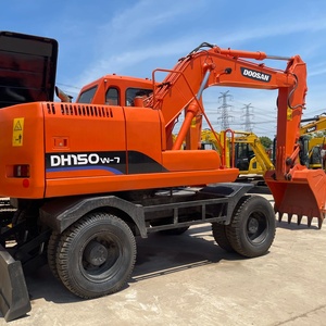 Excavadora de Ruedas Usada de Alta Calidad Doosan 150W-7 | Motor Reacondicionado +30 km/h Velocidad Máxima |   Apto para Carreteras para Proyectos Urbanos - Product Image 1