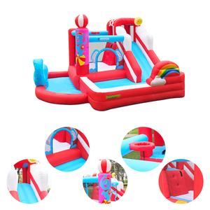 Vui vẻ Flamingo nhảy lâu đài <span class=keywords><strong>Inflatable</strong></span> Bouncer trong nhà ngoài trời bouncy nhà với nảy trượt vui nhảy trò chơi cho mọi lứa tuổi - Product Image 3