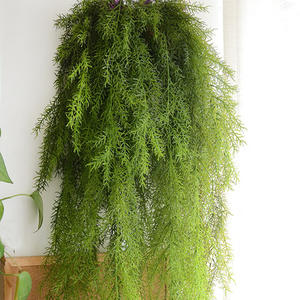 Plantes vertes artificielles suspendues, 11 pièces, faux <span class=keywords><strong>lierre</strong></span>, fleurs de vigne, aiguille de pin, plante de Simulation suspendue murale pour l'intérieur - Product Image 6