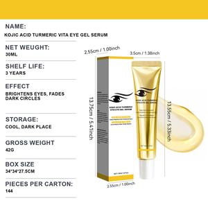 Crema Gel Esencia para Ojos con Ácido de Frutas, Cúrcuma y Vitamina C, 30ml, Envase Neutral, Importada - Product Image 4