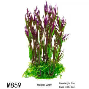 Vente en gros de <span class=keywords><strong>plantes</strong></span> <span class=keywords><strong>aquatiques</strong></span> artificielles en plastique de bambou écologiques du fabricant pour aquarium de bureau, aquarium, salon et chambre à coucher - Product Image 6