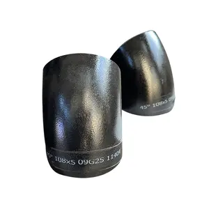 ASME B16.9 A234 Sch 40 Std Butt Welded Carbon Steel Pipe Fittings 30 Degree 45 Degree Seamless Elbows