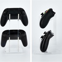 Support d'affichage transparent pour manette de jeu en acrylique à 2 niveaux pour ordinateur de bureau