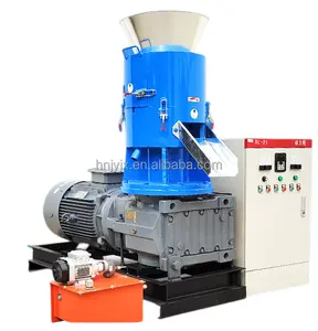 Wood Chip Biomass Straw Mini Pellet Flat Die Small Scale Wood Pellet Mill Feed Processing Machine 1 Year Warranty