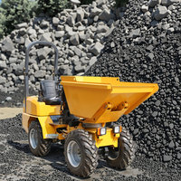Heracles Mini-Dumper Truck 4WD 4x4 Farm Wheel Loader Front Loader Gear 1000kg Charge Utile 0.6m Capacité du godet pour l'agriculture