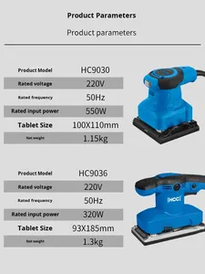 <span class=keywords><strong>Ponceuse</strong></span> électrique portative 550W 220V Machine à papier de verre de qualité industrielle outil de polissage de mur de travail du bois petite taille - Product Image 5