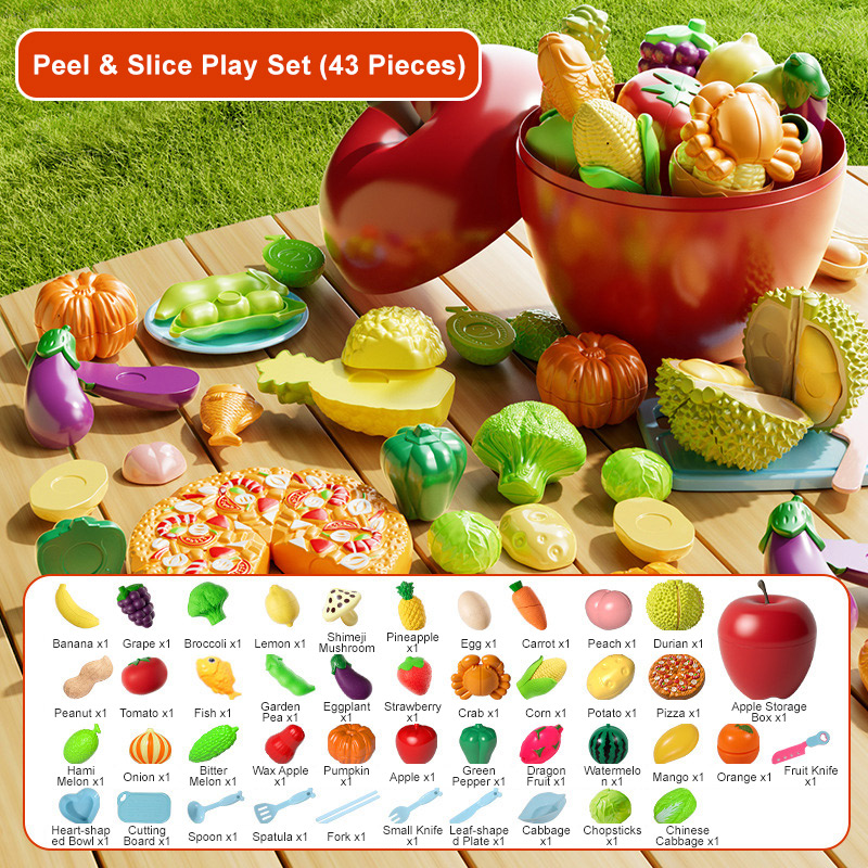 8819B-5 Secchiello Little Apples 43 PZ-Scatola Kraft