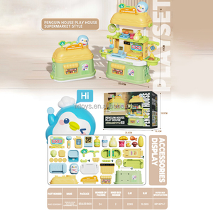 LK Toys Penguin House Playhouse Set, Juguete <span class=keywords><strong>de</strong></span> Plástico <span class=keywords><strong>para</strong></span> <span class=keywords><strong>Niñas</strong></span>, <span class=keywords><strong>para</strong></span> Juegos <span class=keywords><strong>de</strong></span> Rol, Escenas <span class=keywords><strong>de</strong></span> Cocina <span class=keywords><strong>de</strong></span> Postres, <span class=keywords><strong>Juguetes</strong></span> <span class=keywords><strong>de</strong></span> Cocina Empaquetados en Caja - Product Image 3