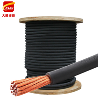 Cable de Soldadura de Cobre con Aislamiento de Goma, Certificado CE H01N2-D YH, 25mm2, 35mm2, 50mm2, 70mm2, 95mm2, de un Solo Núcleo, 100m