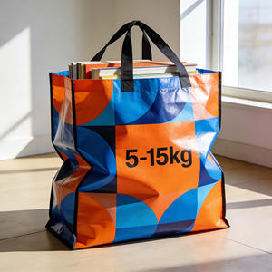 שקיות בד לא ארוג בסיטונאות במלאי, שקיות נשיאה אקולוגיות הניתנות להתאמה אישית, שקיות קניות לקידום מכירות מעובות ומצופות - Product Image 6