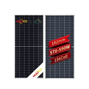 פאנל סולארי NKM-156 570-590w 182 מ "מ תא ביו-פנים סולארי pv איכות מעולה