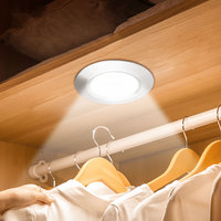 12V 3W rond cuisine LED sous armoire meubles étagère lumière rondelle lumières pour maison hôtel en gros petite surface montée lumière