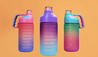 Bouteille d'eau givrée personnalisable avec logo pour sport et gym, avec paille, sans BPA, compatible eau bouillante, écologique, certifiée CE, design moderne pour entreprise
