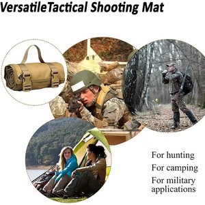 Colchoneta de Tiro Plegable Portátil para una Persona, Resistente a la Humedad, Enrollable y Acolchada, para Soldados, <span class=keywords><strong>Camping</strong></span>, Antideslizante - Product Image 5