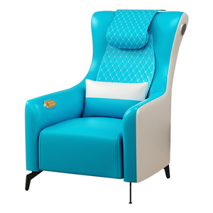 كرسي تدليك ذكي جديد لعام 2025 من الجلد الصناعي، موفر للمساحة، كرسي تدليك كهربائي أوتوماتيكي صغير للجسم بالكامل للمنزل مع تقنية البلوتوث - Product Image 1