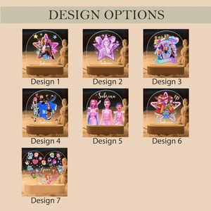 Luz Nocturna LED Personalizada de K-Pop, Regalo Personalizado de Anime Demon Huntrix Mira Rumi Zoey para Fans, Regalo de Cumpleaños y Navidad para Amantes <span class=keywords><strong>del</strong></span> K-Pop - Product Image 6