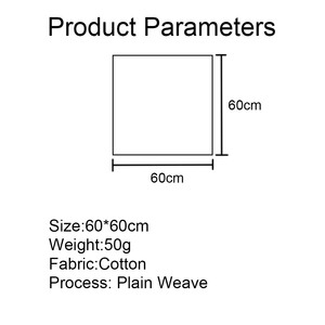 Pañuelo Cuadrado Pequeño de Algodón 100% al por Mayor, 60x60cm, Bandana con Estampado Geométrico de Verano, Oferta Especial en Stock, Pañuelo de Moda para Mujer - Product Image 6