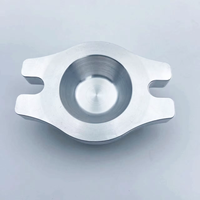 Pièces de support fourche en aluminium usinées CNC et usinées par électroérosion à fil, anodisées argent bleu, pour équipement d'automatisation de l'usinage