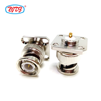 Approvisionnement d'usine en gros connecteur rf haute performance BNC prise mâle 4 trous bride panneau soudure connecteur de soudage en stock