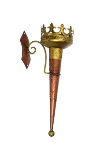 Iron Mashal Wall Decor Mashal Door Decor <b>Candle</b> holder Antique Mashal Indoor & Outdoor Decor Showpiece - Product Image 4