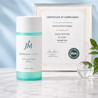 Contenant vide personnalisé de 50g pour déodorant solide en stick, emballage cosmétique pour baume solide en stick