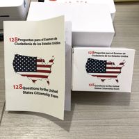 Cartes flash pour le test de citoyenneté américaine 2026 – Guide de l'examen de citoyenneté 2026 – Ensemble de cartes flash bilingues avec 128 questions et réponses en anglais