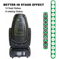 Projecteur Beam Spot Wash 3-en-1 300W 10R DMX512 TOPGM280W pour Éclairage Scénique DJ, Discothèque, Concert, Fête, Club, Mariage, Événement
