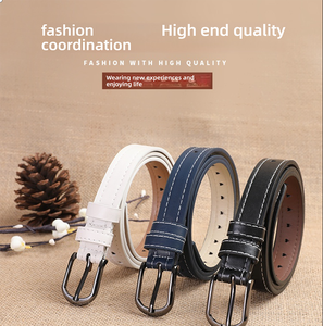 Nouvelle <span class=keywords><strong>ceinture</strong></span> en alliage pour femme, passe-partout, sans perforation, entièrement ajourée, multicolore, style coréen simple et tendance, pour jeans, vente en gros - Product Image 6